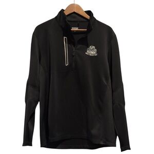 OGIO NHL Alumni Pullover‎ Men L Black 1/4 Zip Stretch Golf Mock Neck Top